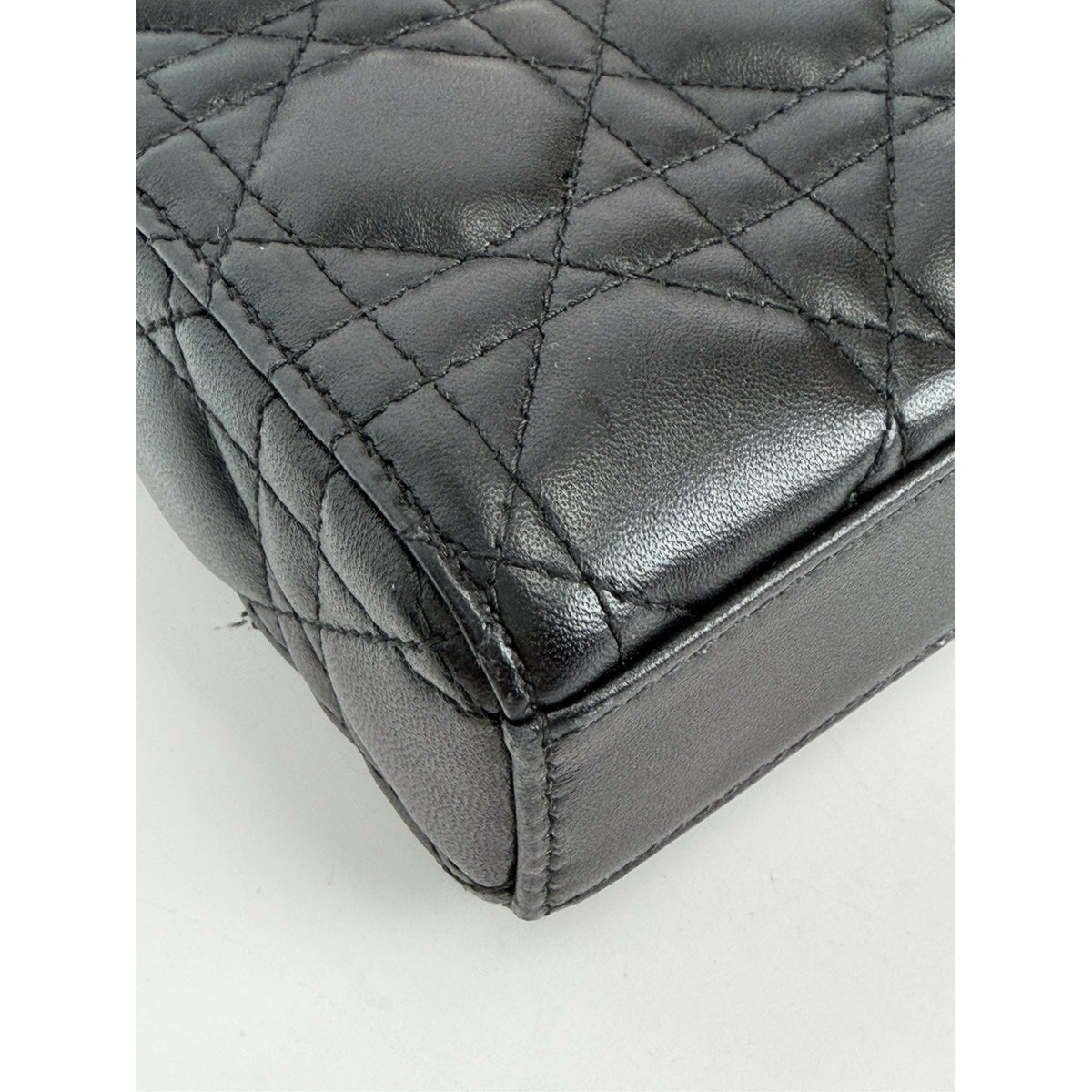 Christian Dior Lady D-Joy Bag Small in Black Cannage Lambskin Leather 2023 C-4