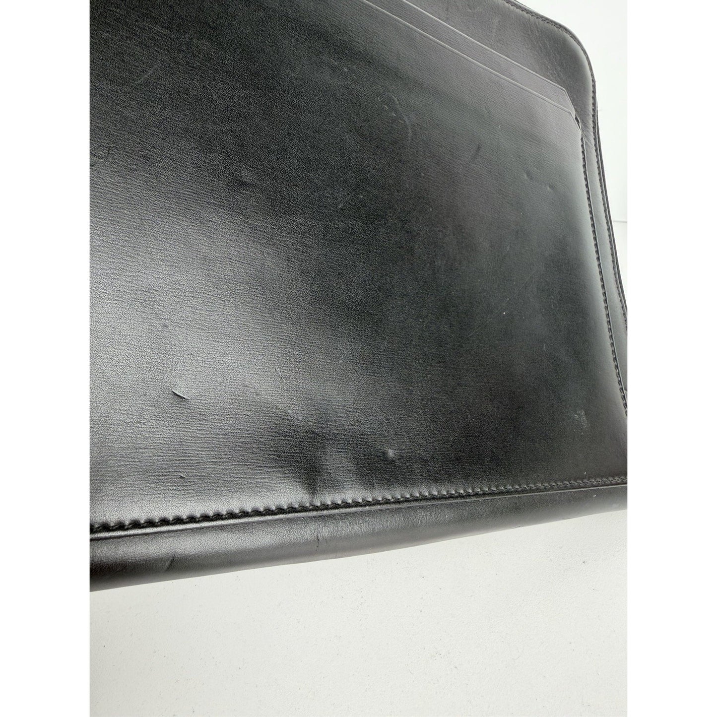 Saint Laurent Black Leather Clutch Bag or iPad Case S11