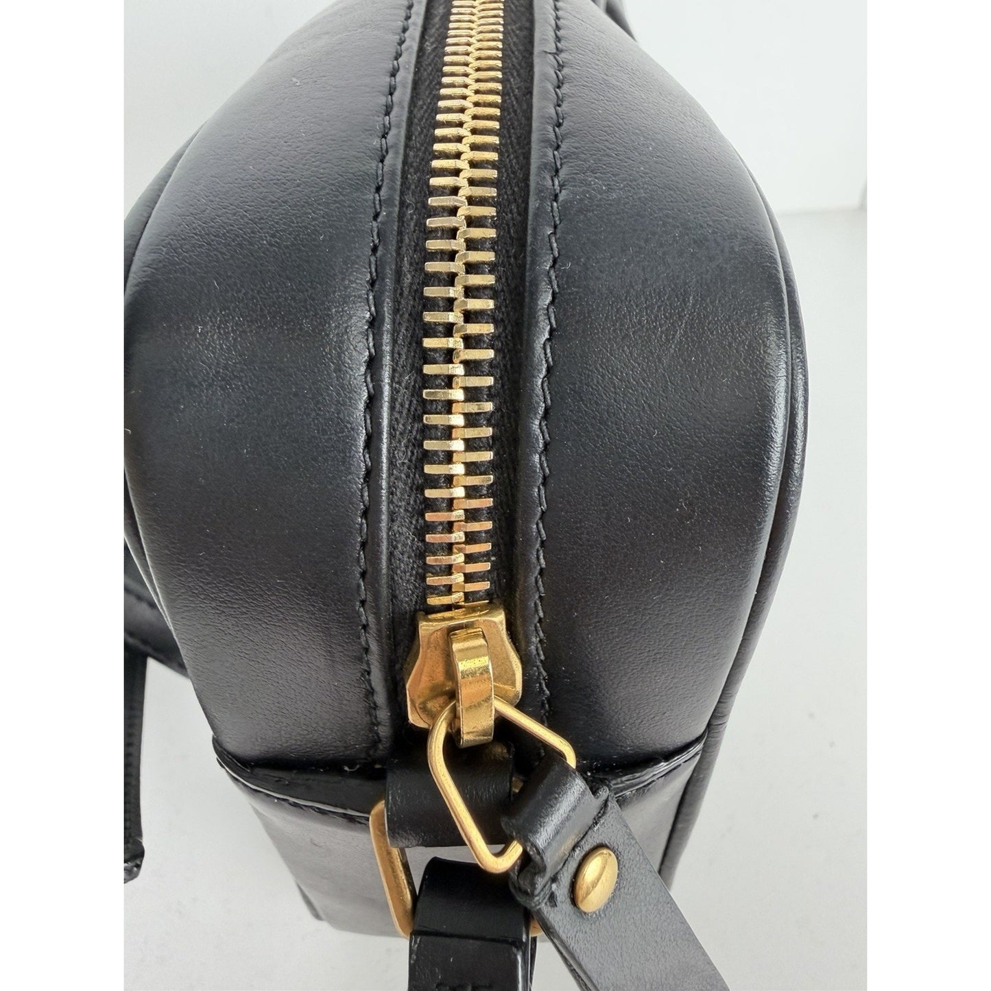 Saint Laurent Lou Camera Bag in Black Chevron Quilted Leather S11