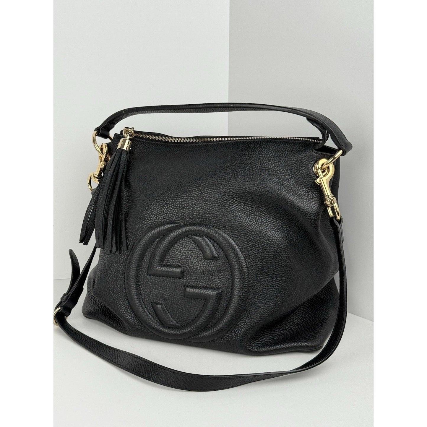 Gucci Soho Convertible Hobo Leather Large Bag