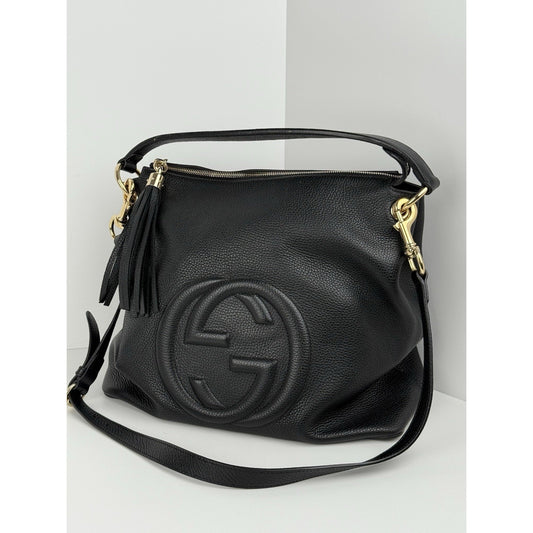 Gucci Soho Convertible Hobo Leather Large Bag