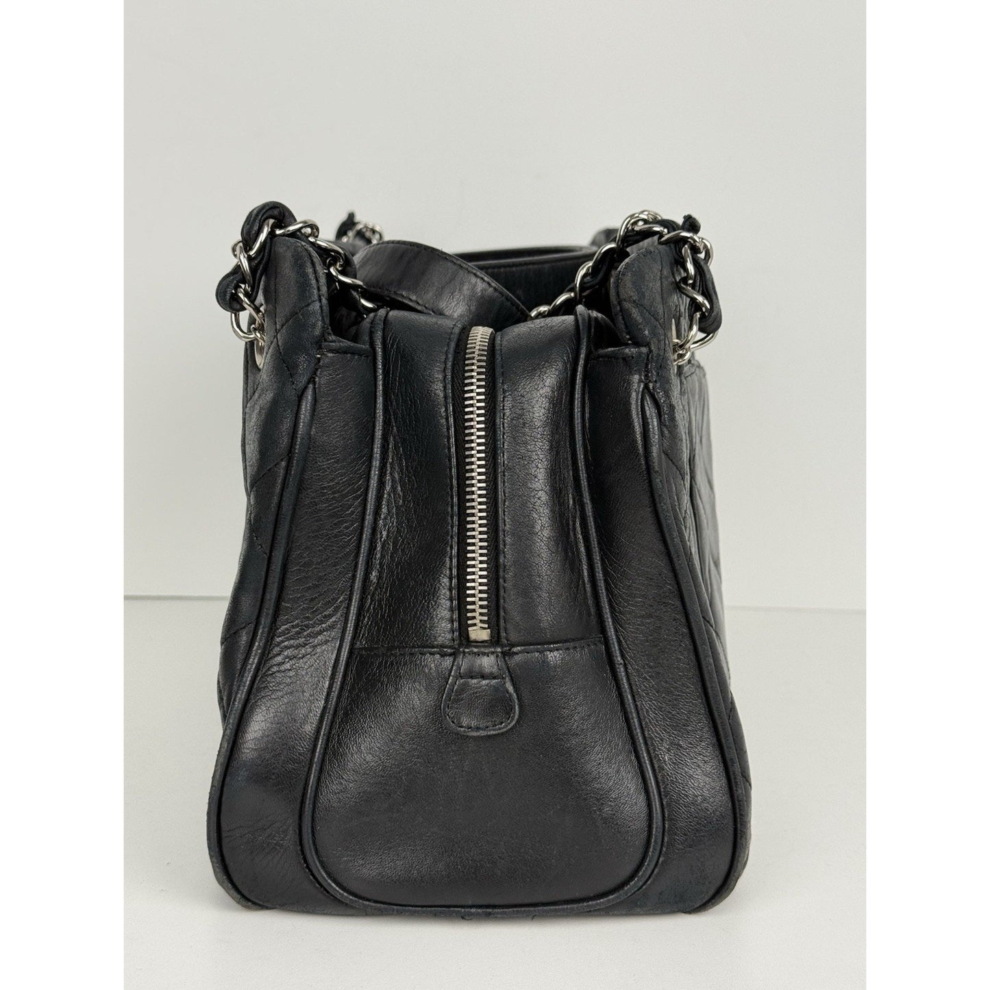 Chanel Timeless Tote Bag Black Leather