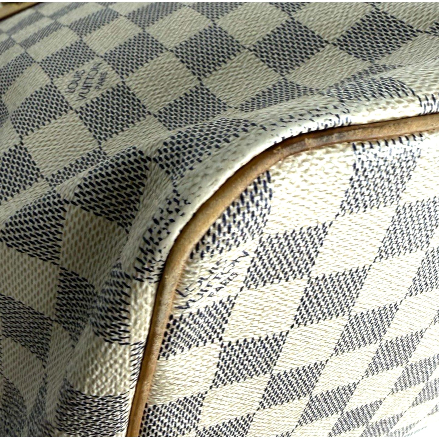 Louis Vuitton Saleya MM Tote Bag in Damier Azur Coated Canvas 2008 S