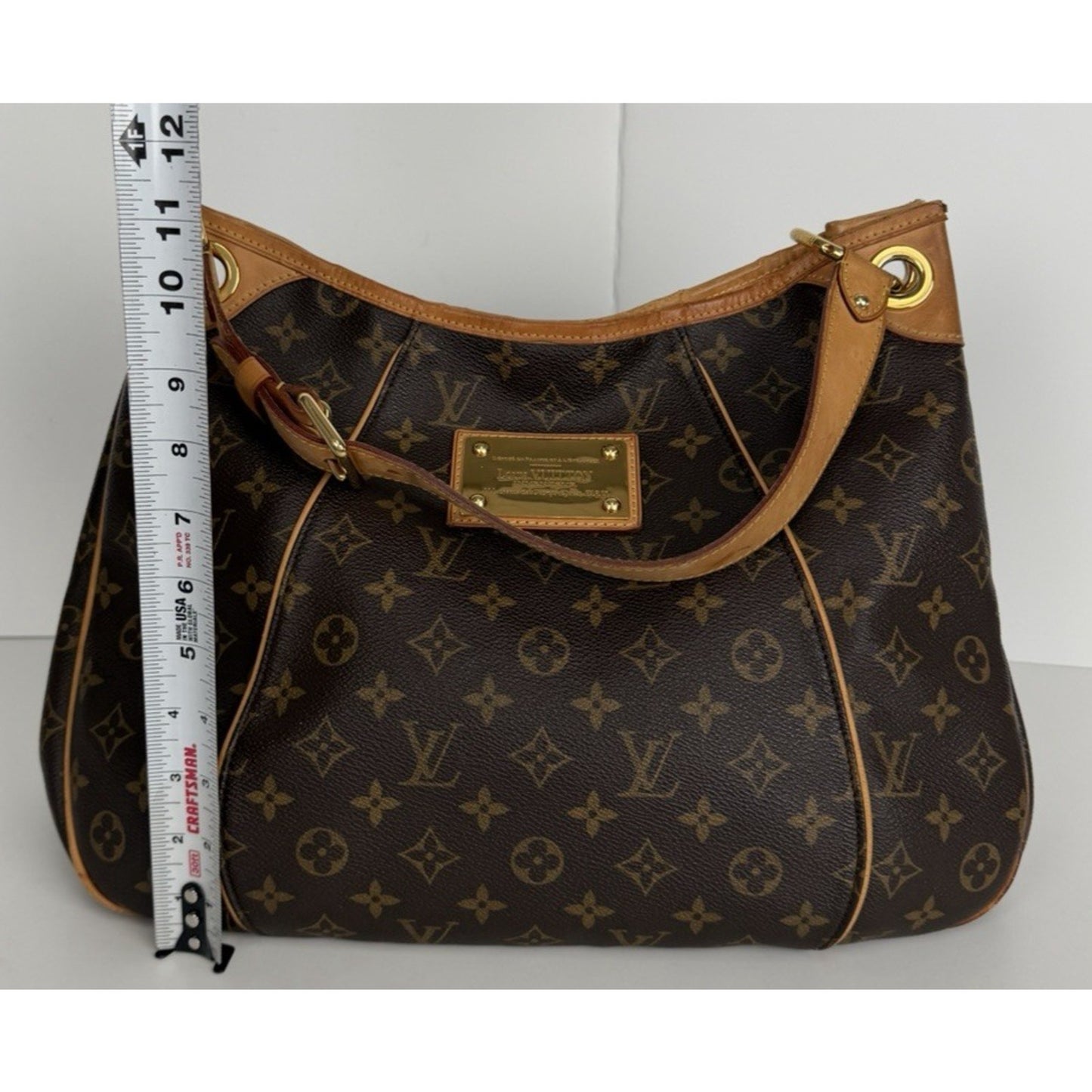 Louis Vuitton Monogram Galliera PM Hobo Bag in Brown Canvas S08