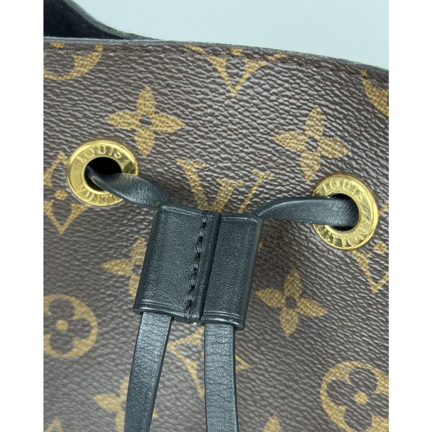 Louis Vuitton NeoNoe MM Bucket Bag Monogram Canvas Leather Drawstring 2019 R1