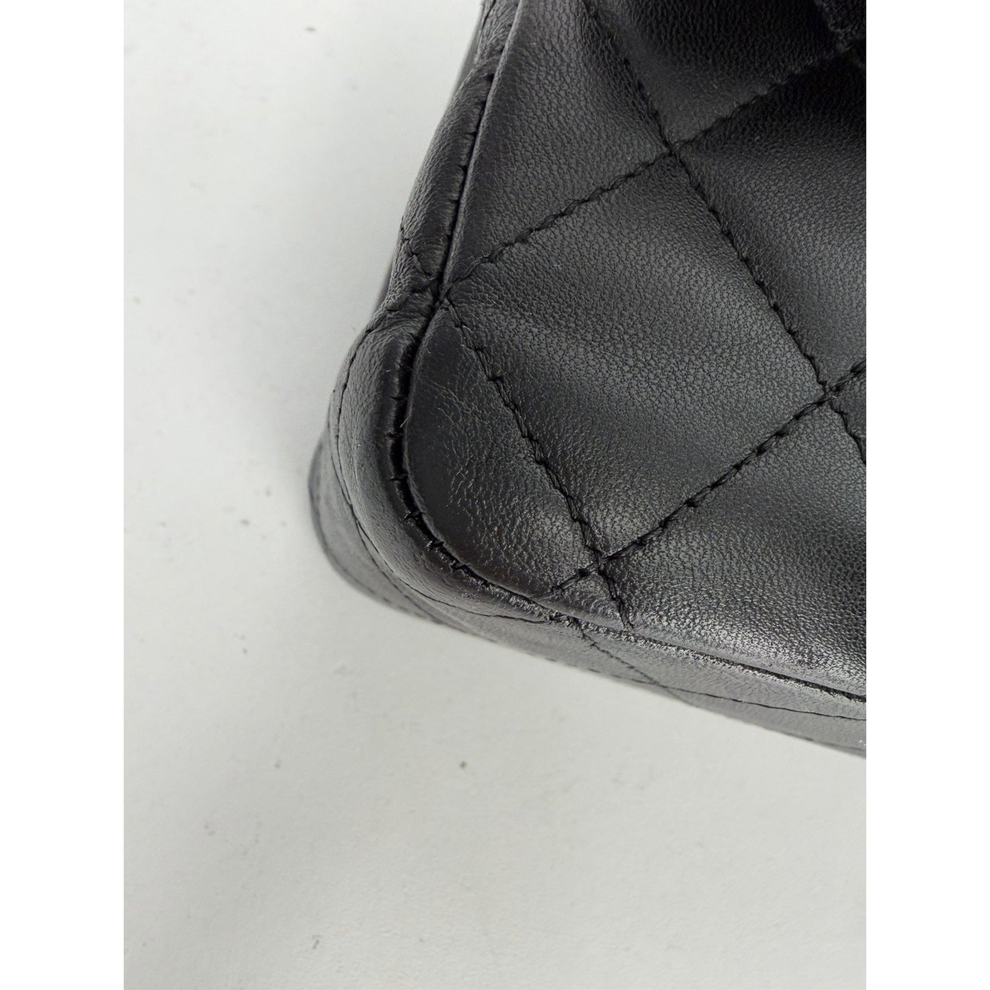 CHANEL Classic Double Flap Bag Medium Black Caviar Leather 2011