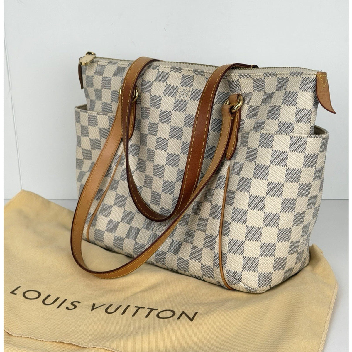 Louis Vuitton Totally PM Shoulder Bag in Damier Azur Coated Canvas 2010 S-08