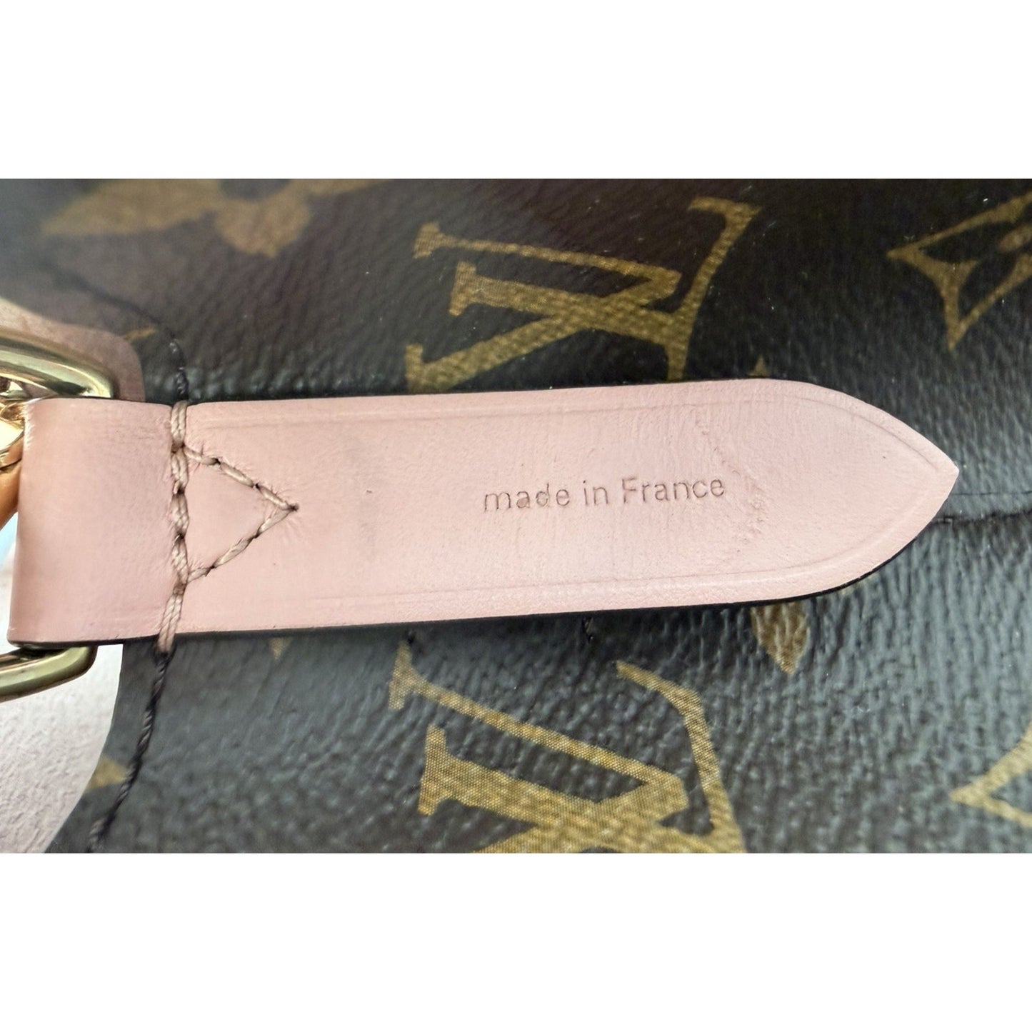 Louis Vuitton NéoNoé MM Bag Brown Monogram Canvas & Rose Poudre Leather 2018 F1