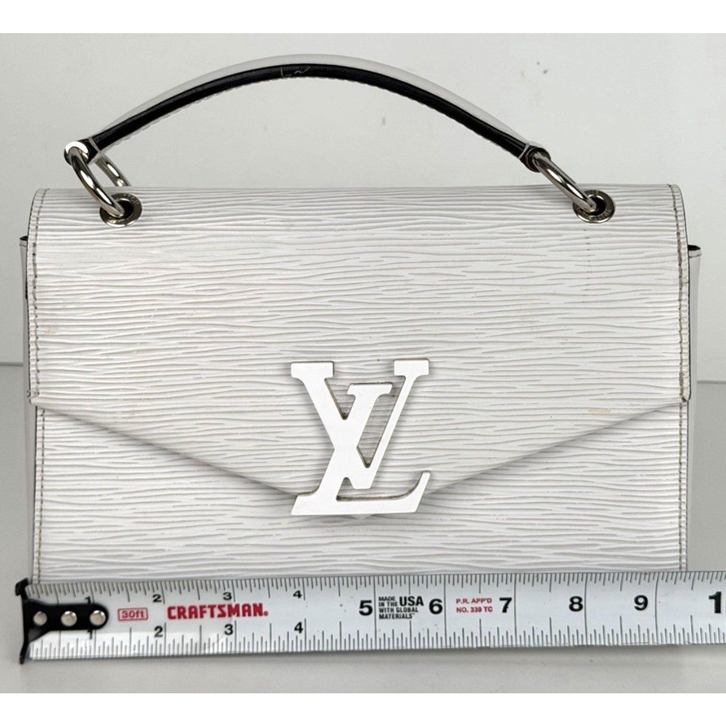 Louis Vuitton Epi Leather Pochette Grenelle Small Bag in White Color 2020 S