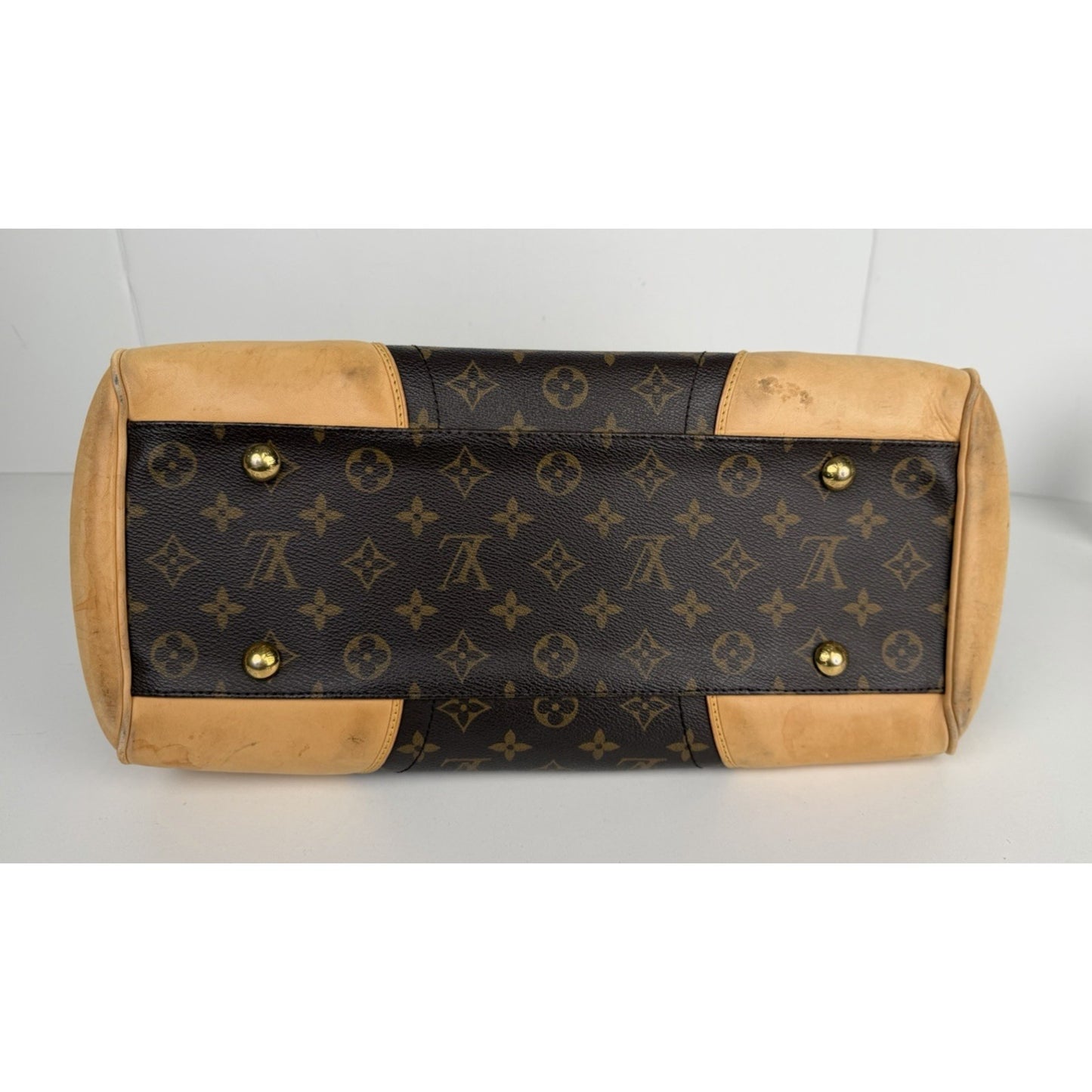 Louis Vuitton Monogram Beverly GM Bag in Brown Coated Canvas 2007 S