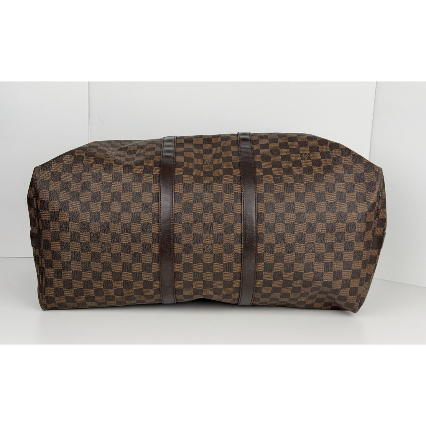 Louis Vuitton Keepall 55 Damier Ebene Brown Canvas Duffel Bag (2015)