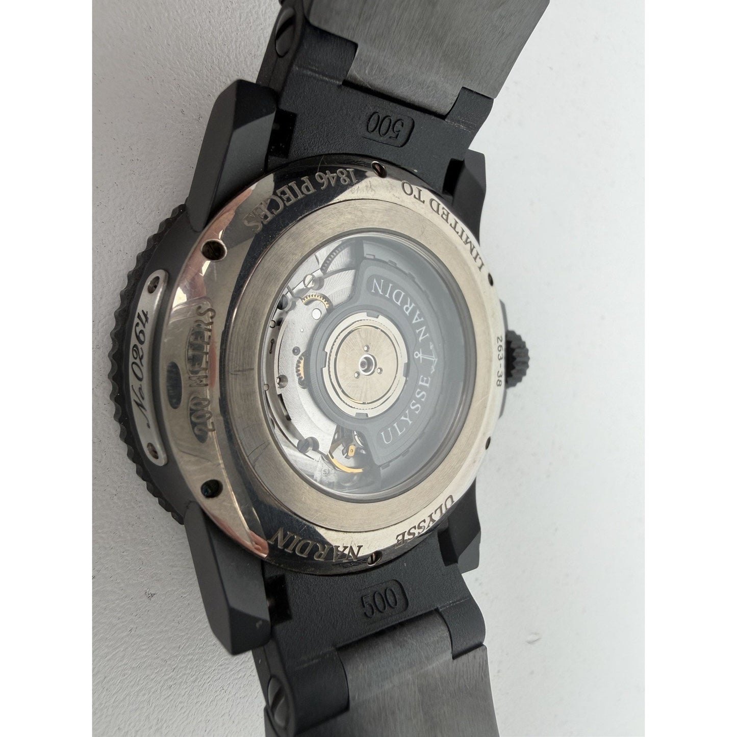 Ulysse Nardin Maxi Marine Diver Black Ocean 263-38 Black Band 43mm