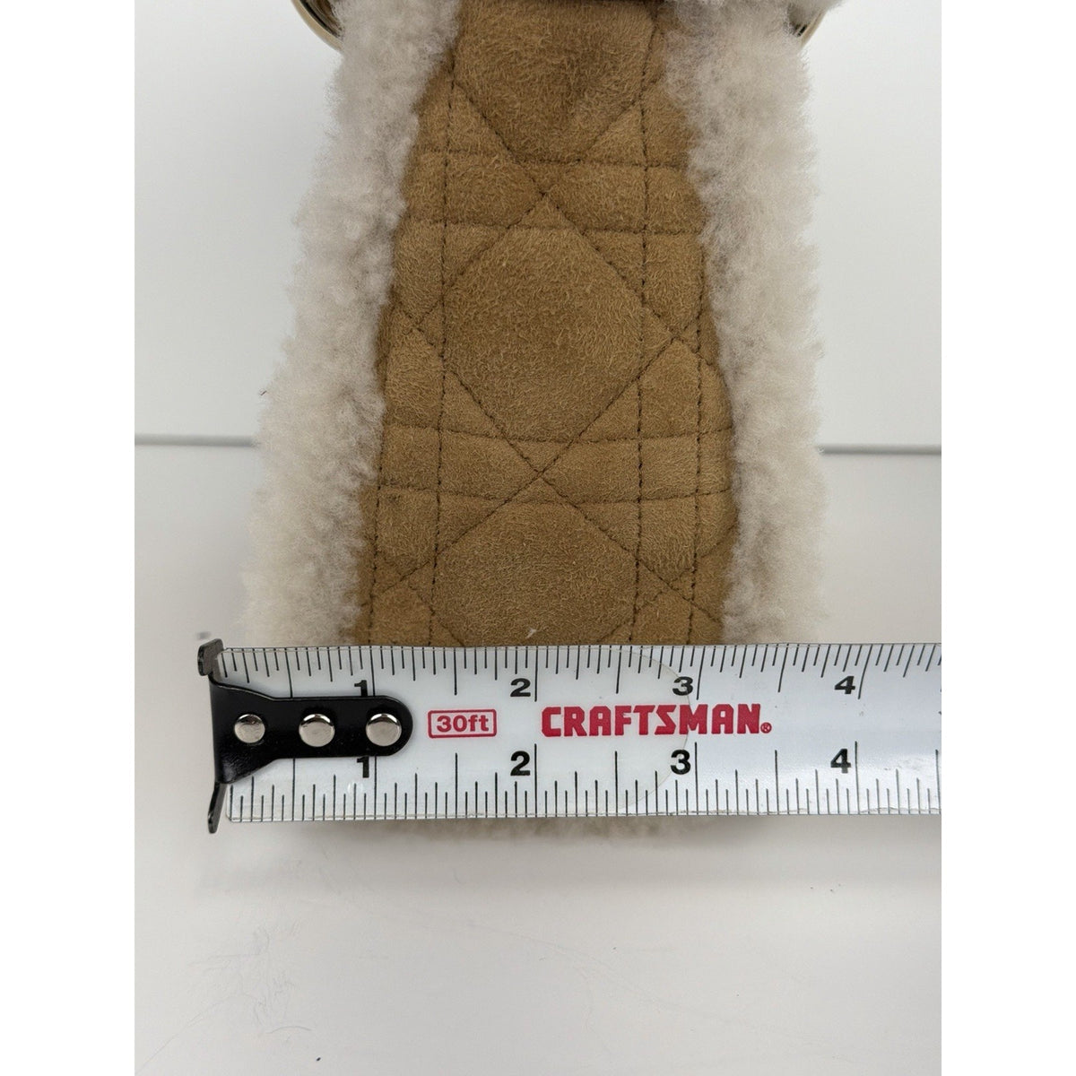 Christian Dior Mini Lady Dior Handbag Beige Cannage Suede with Shearling 2025 F3