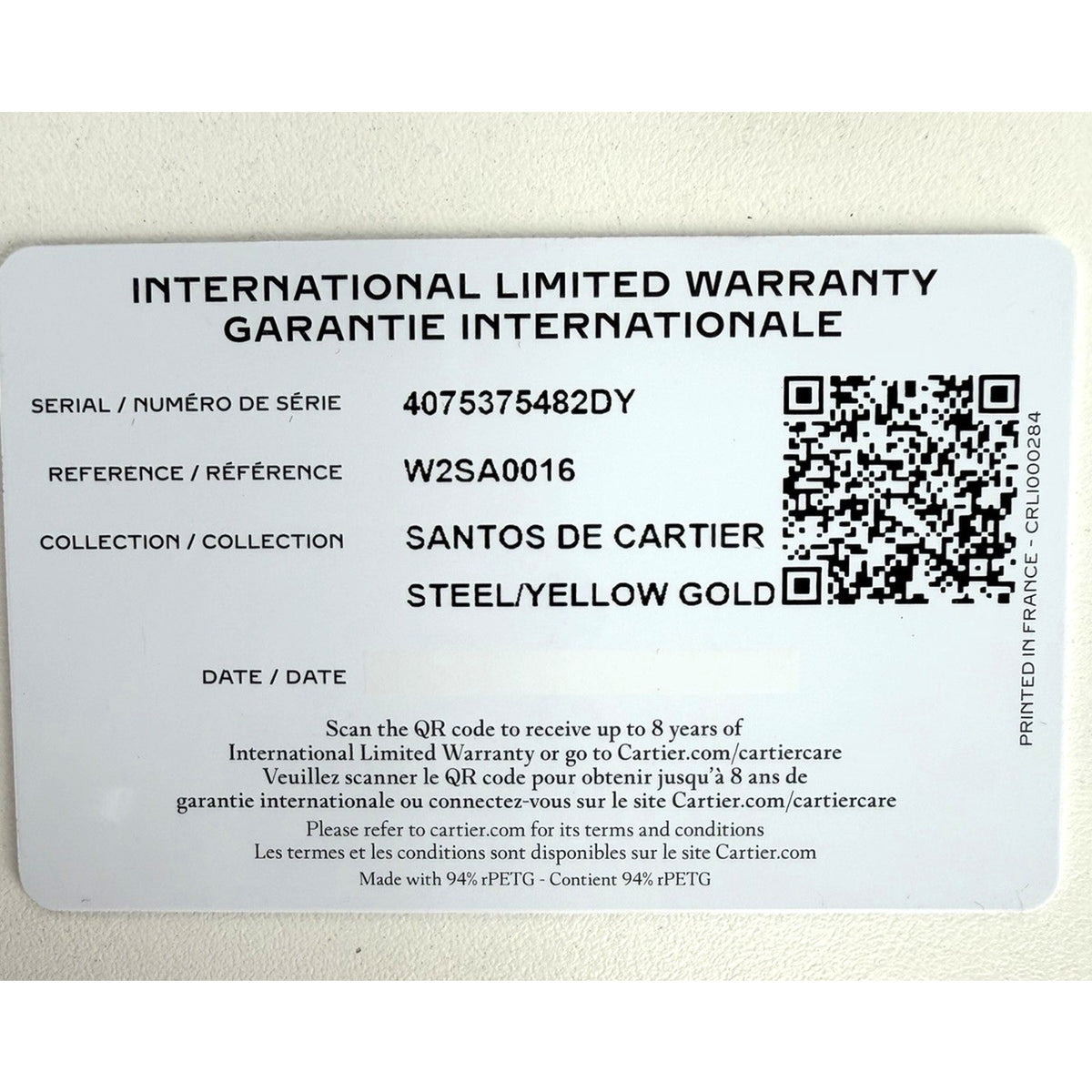 Cartier Santos de Cartier Medium Watch 18K Yellow Gold Bezel Stainless Steel