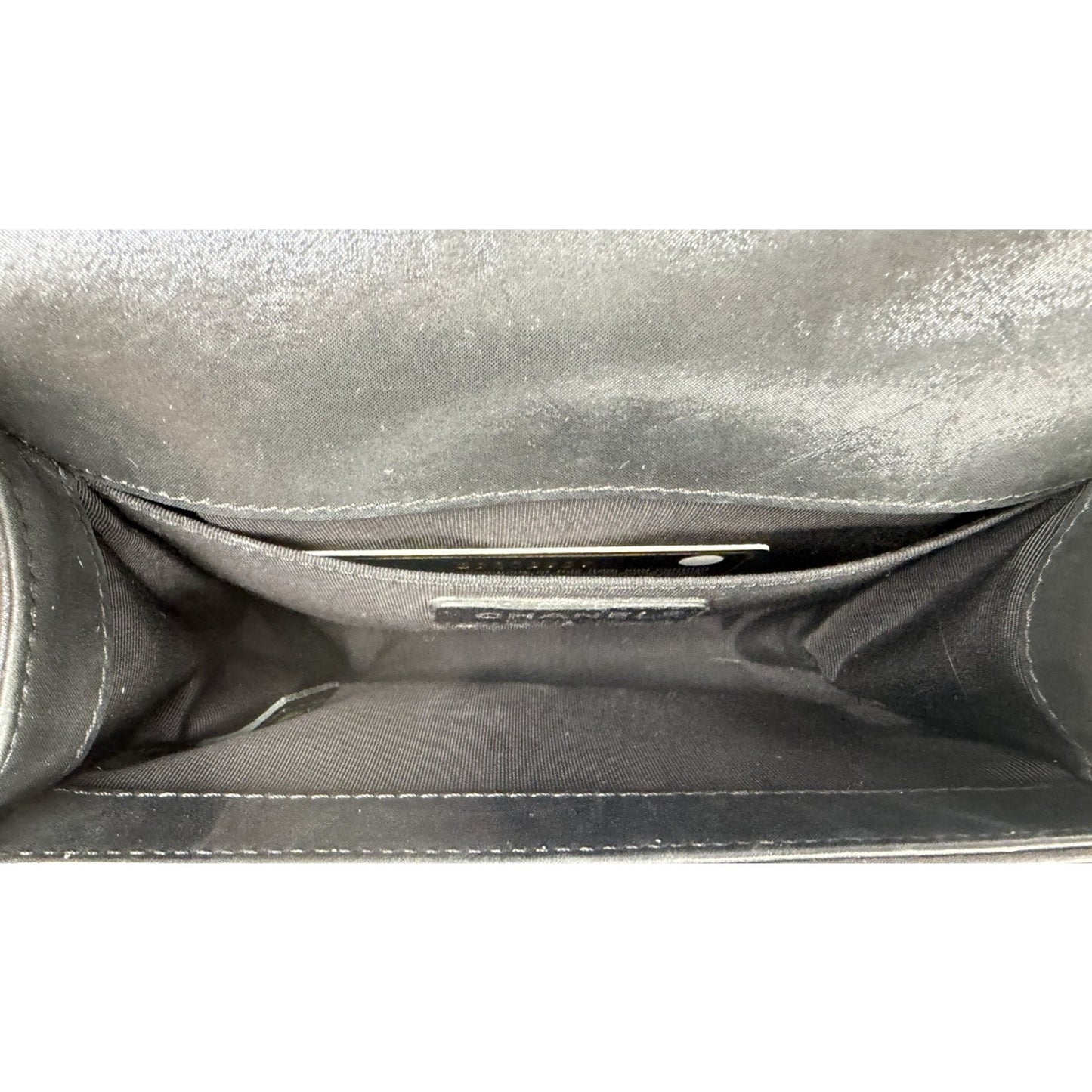 Chanel Boy Bag Small in Black Beaded Double Stitch with Gunmetal Chain 2017 E-3
