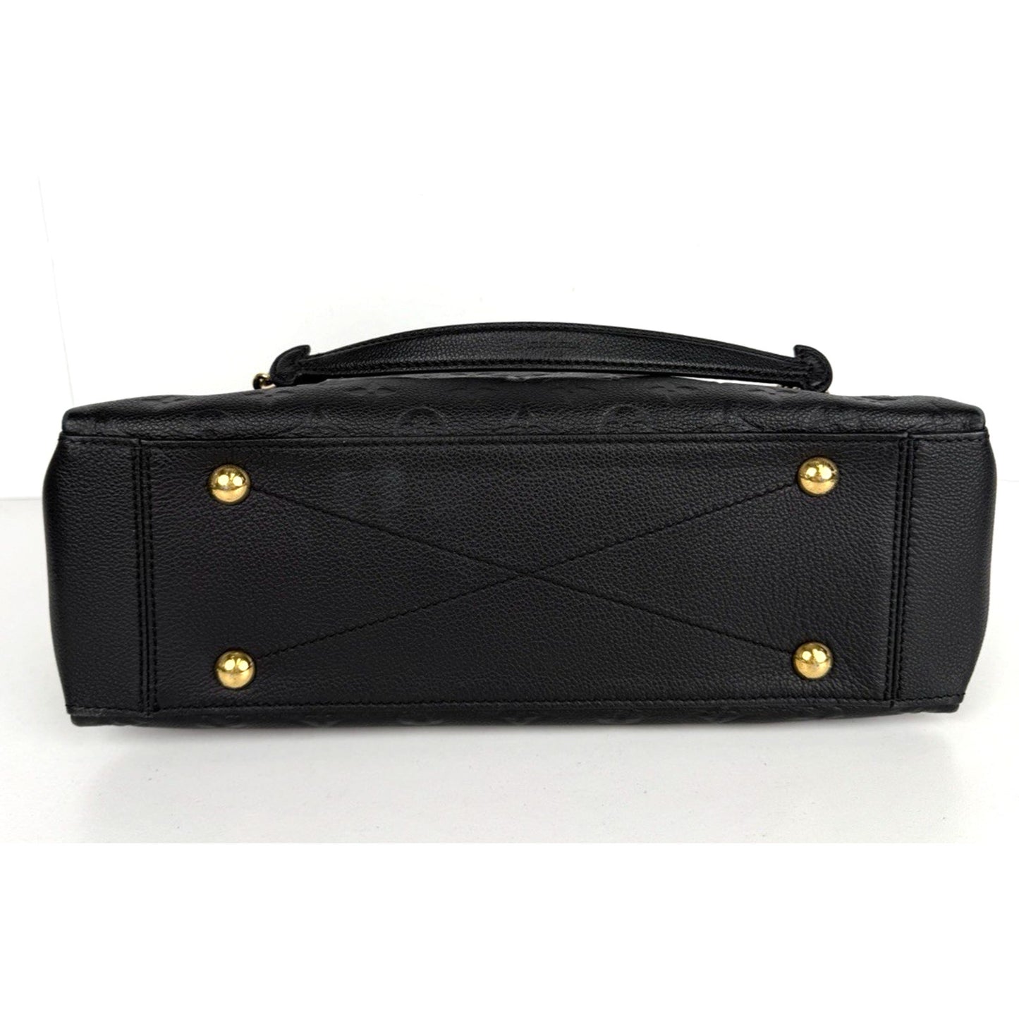 Louis Vuitton Surene Shoulder Bag MM Black LV Monogram Empreinte Leather 2018 C1