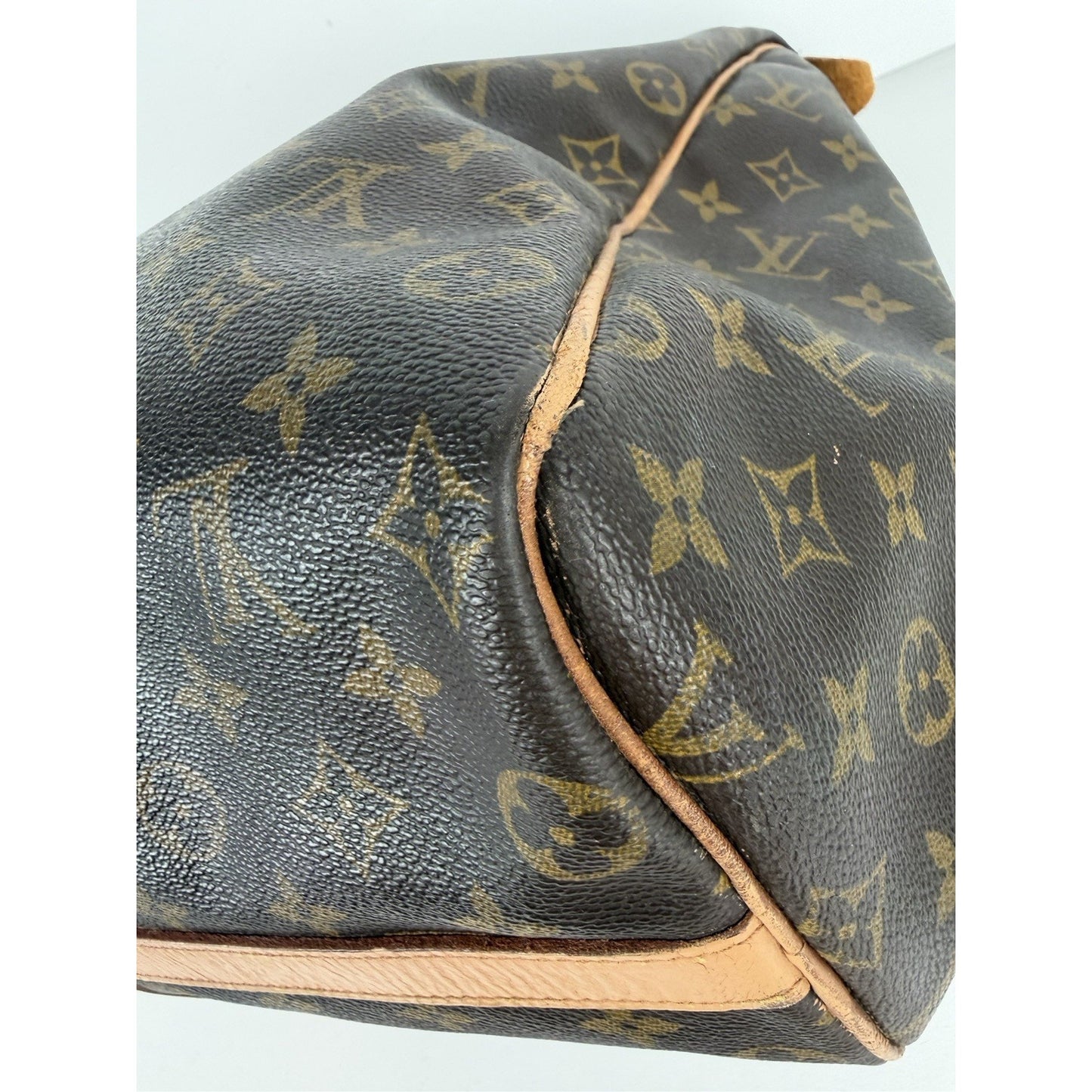 Louis Vuitton Monogram Sac Flanerie Bag Vintage Brown LV Monogram Canvas 1995 S