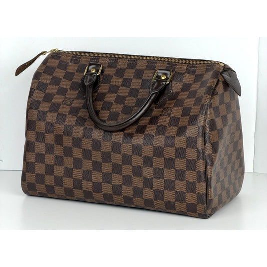 Louis Vuitton Speedy 30 Bag in Damier Ebene Coated Canvas 2012 B9
