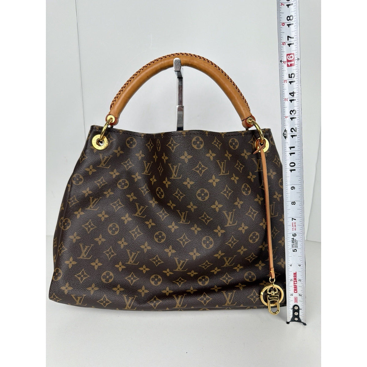 Louis Vuitton Artsy Hobo Bag MM in Brown LV Monogram Coated Canvas 2012 E2