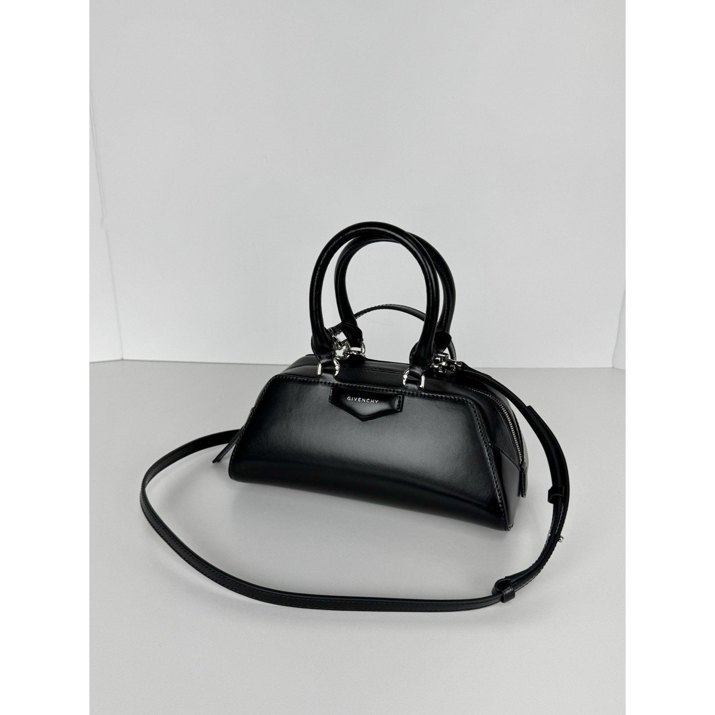 Givenchy Antigona East West Small Bag in Black Leather B-1