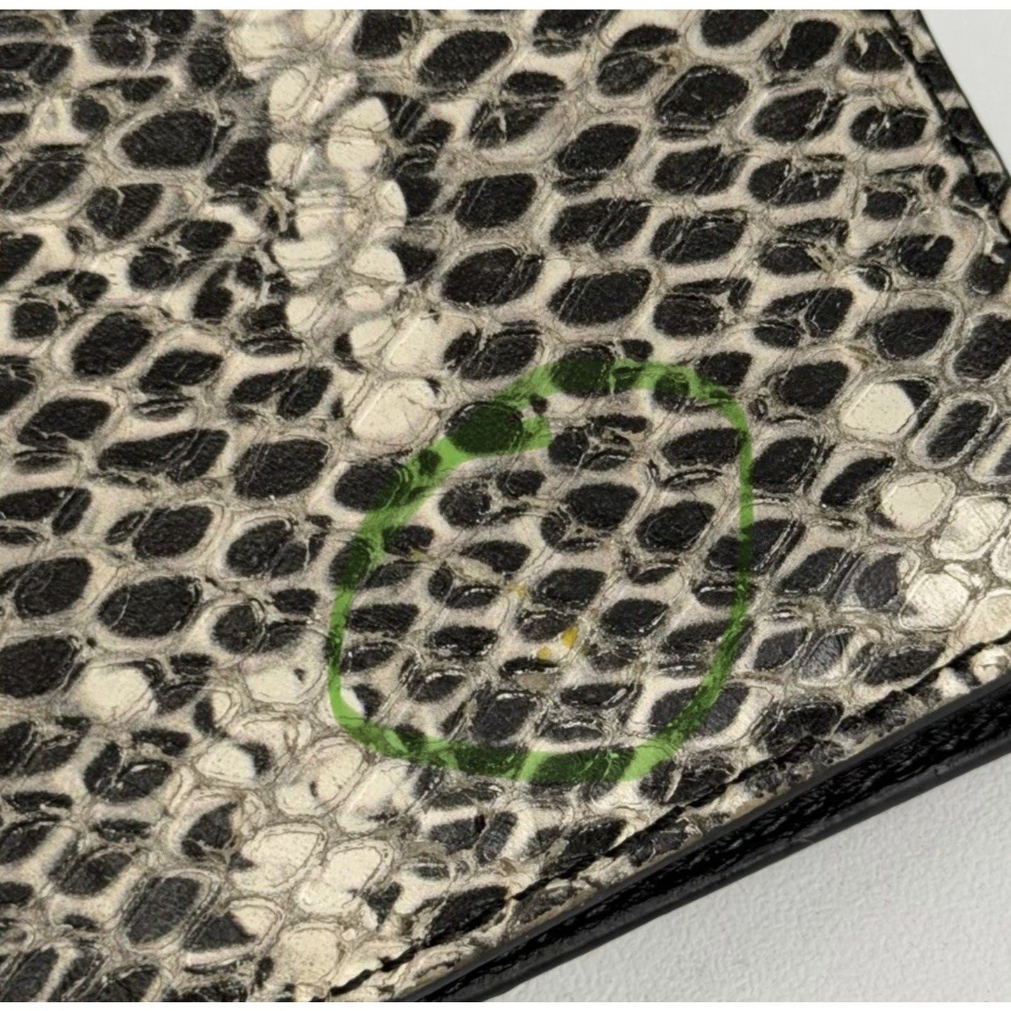 Tom Ford Men's Snake Print Bifold Wallet in Leather