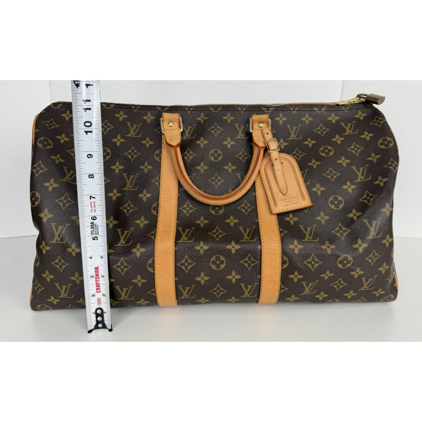 Louis Vuitton Monogram Keepall 50 Duffle Bag in Coated Canvas (2005)