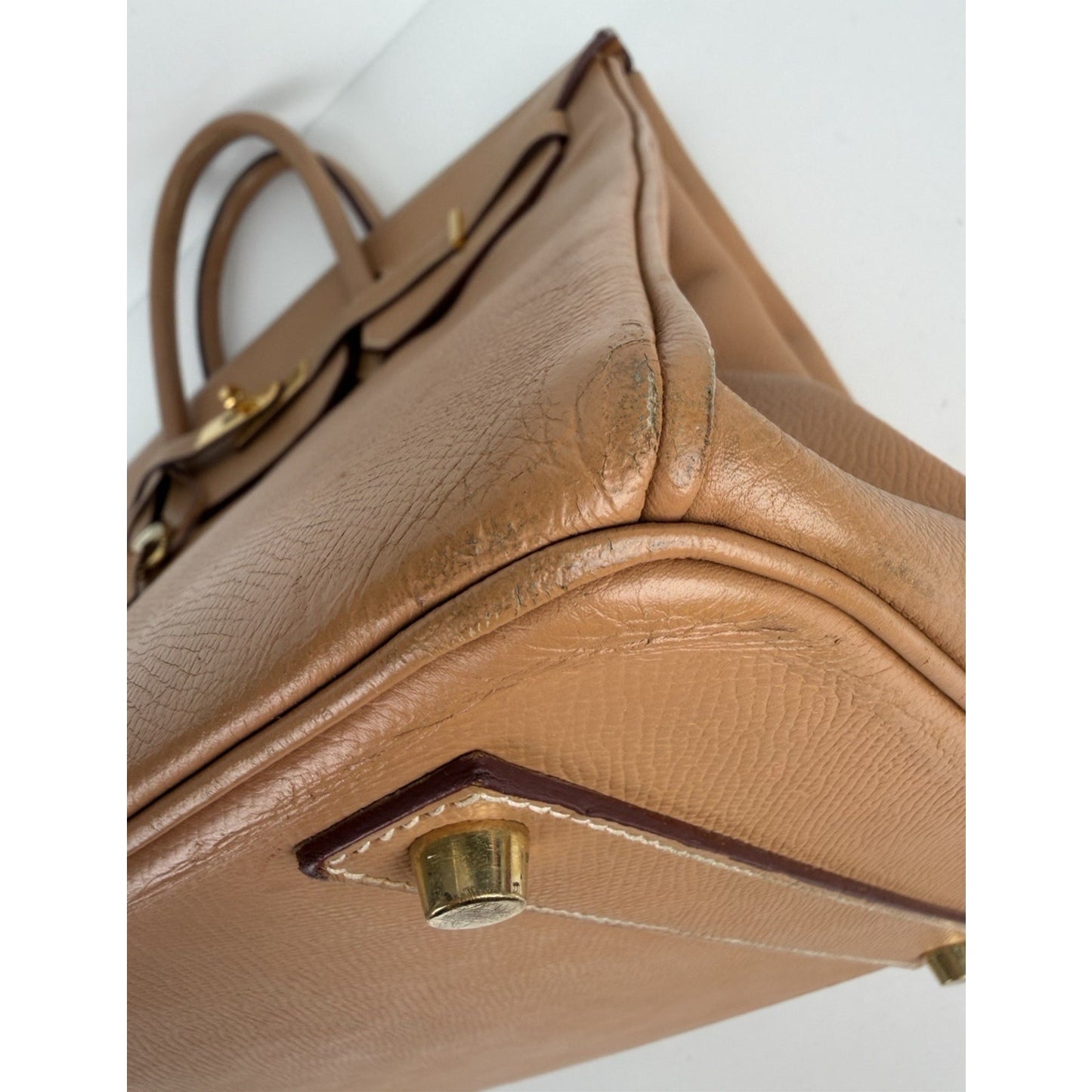 Hermès Birkin 40 Handbag Vintage in Gold Togo Leather 1999 C-7