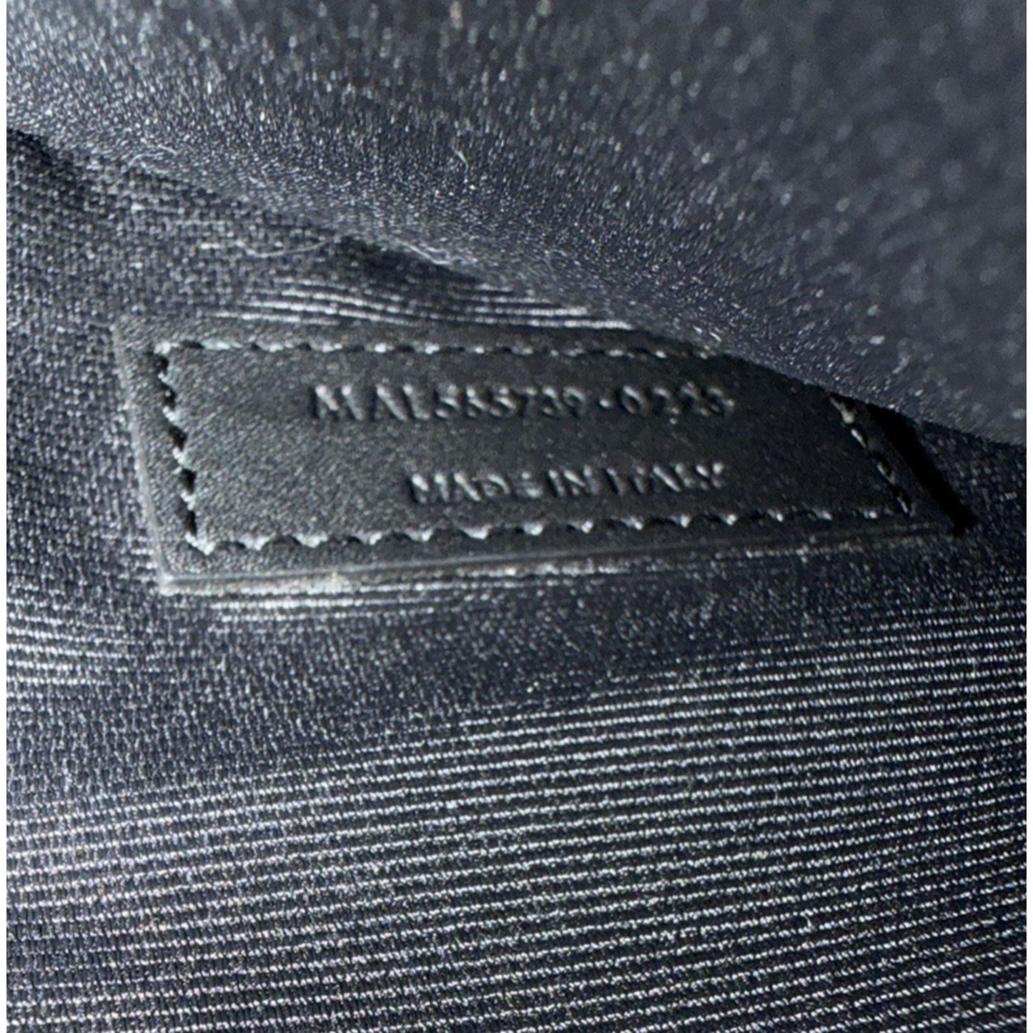 Saint Laurent Uptown Envelope Pouch Bag in Black Croc-Embossed Leather S15