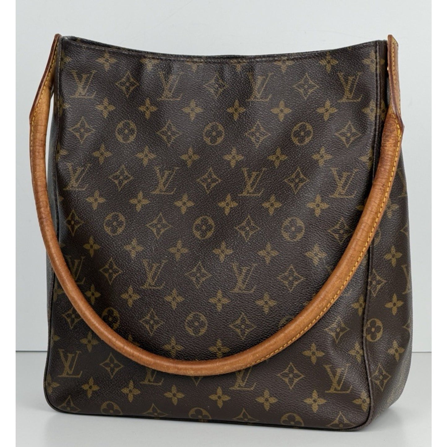 Louis Vuitton Monogram Looping GM Bag in Brown Coated Canvas 1999 S