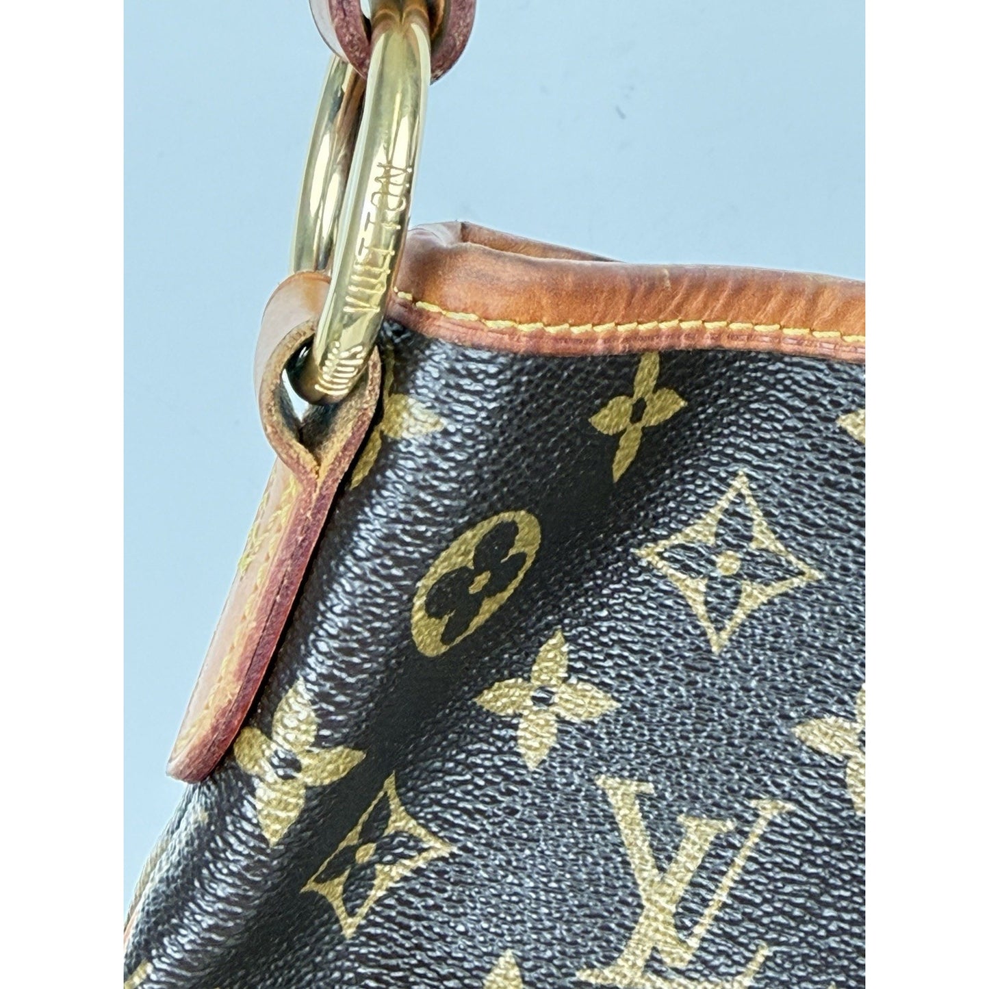 Louis Vuitton Delightful Hobo Shoulder Bag MM Brown LV Monogram Canvas 2011 S-03