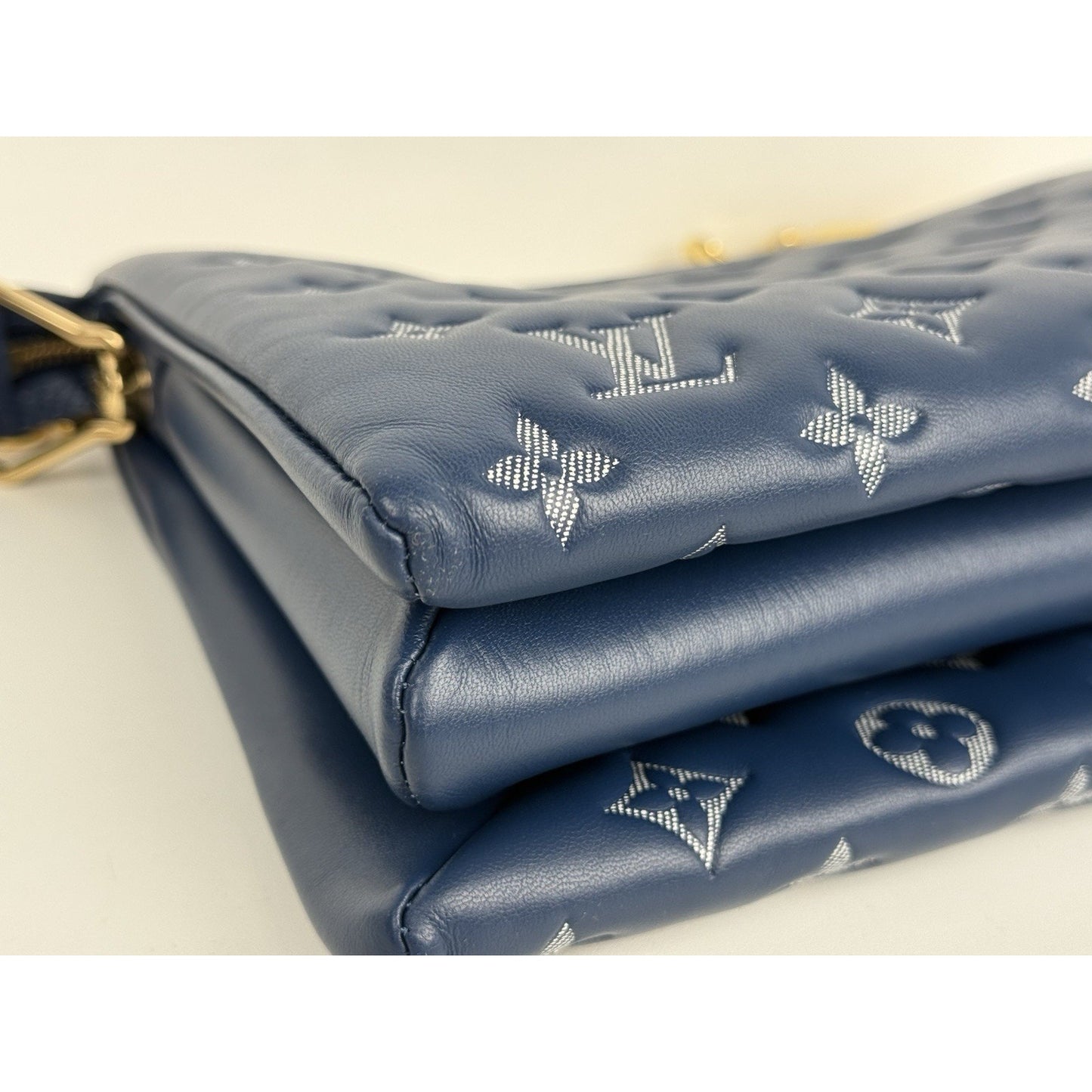 Louis Vuitton Coussin PM Blue Denim Monogram Shoulder Crossbody Bag