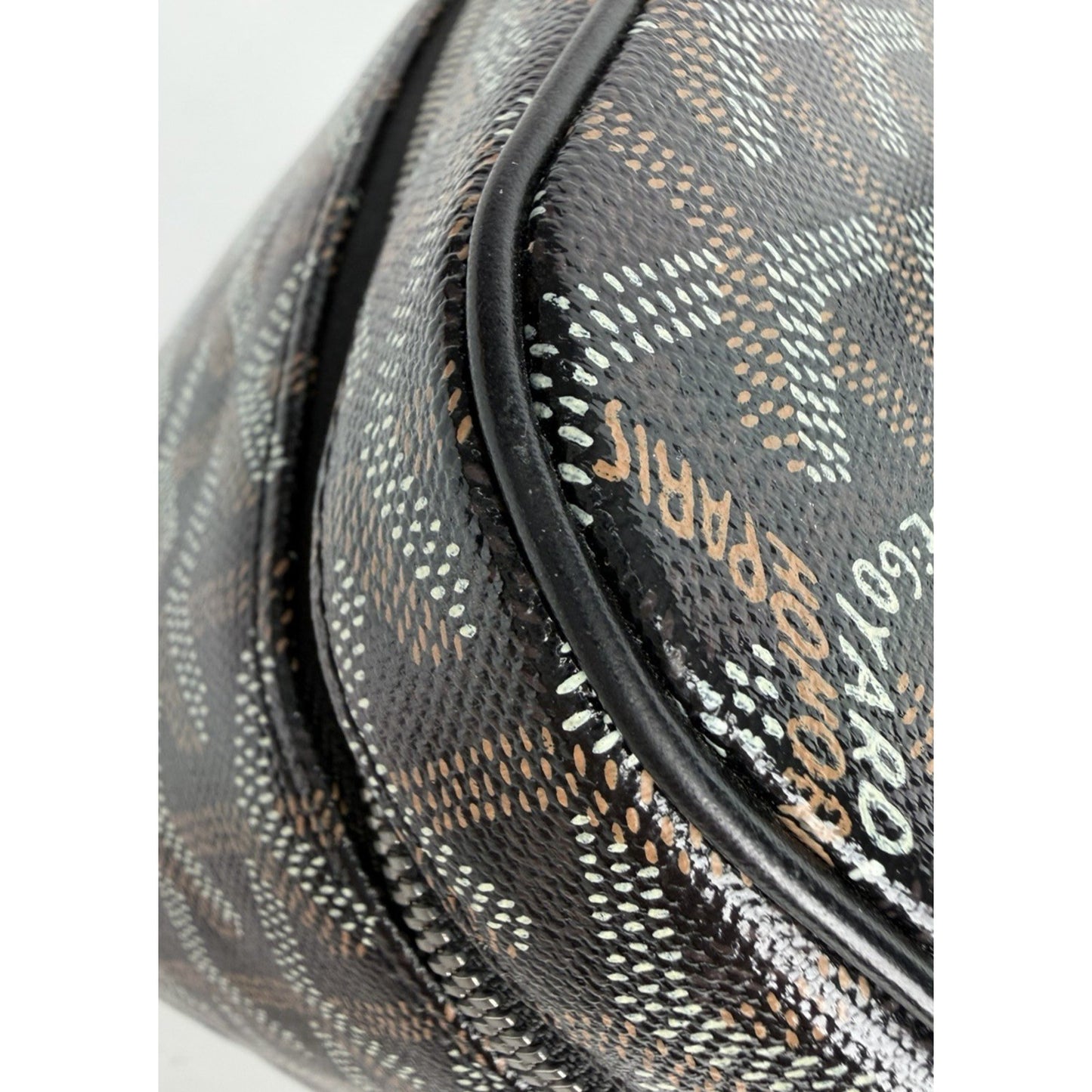 Goyard Muse Vanity Case PM Goyardine Pattern Coated Canvas Leather Handle B4