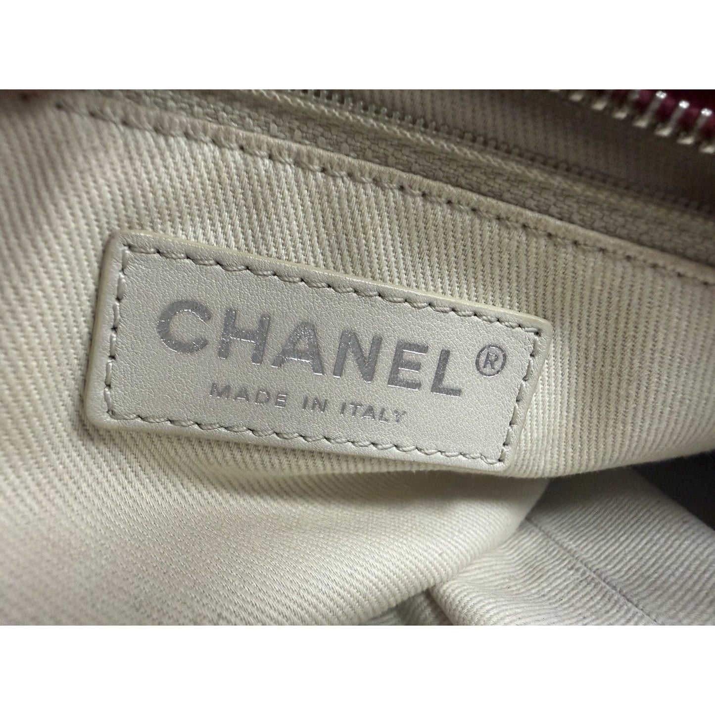 Chanel In The Business Tote Bag Medium in Red Leather Silver Hardware 2011 E-1
