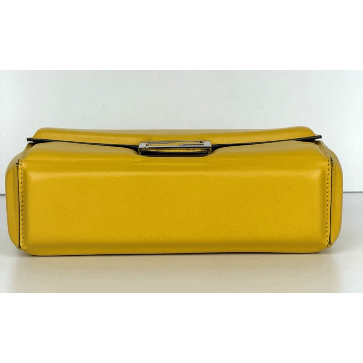 Fendi Baguette Soft Trunk Crossbody Bag in Yellow By Kim Jones S-10
