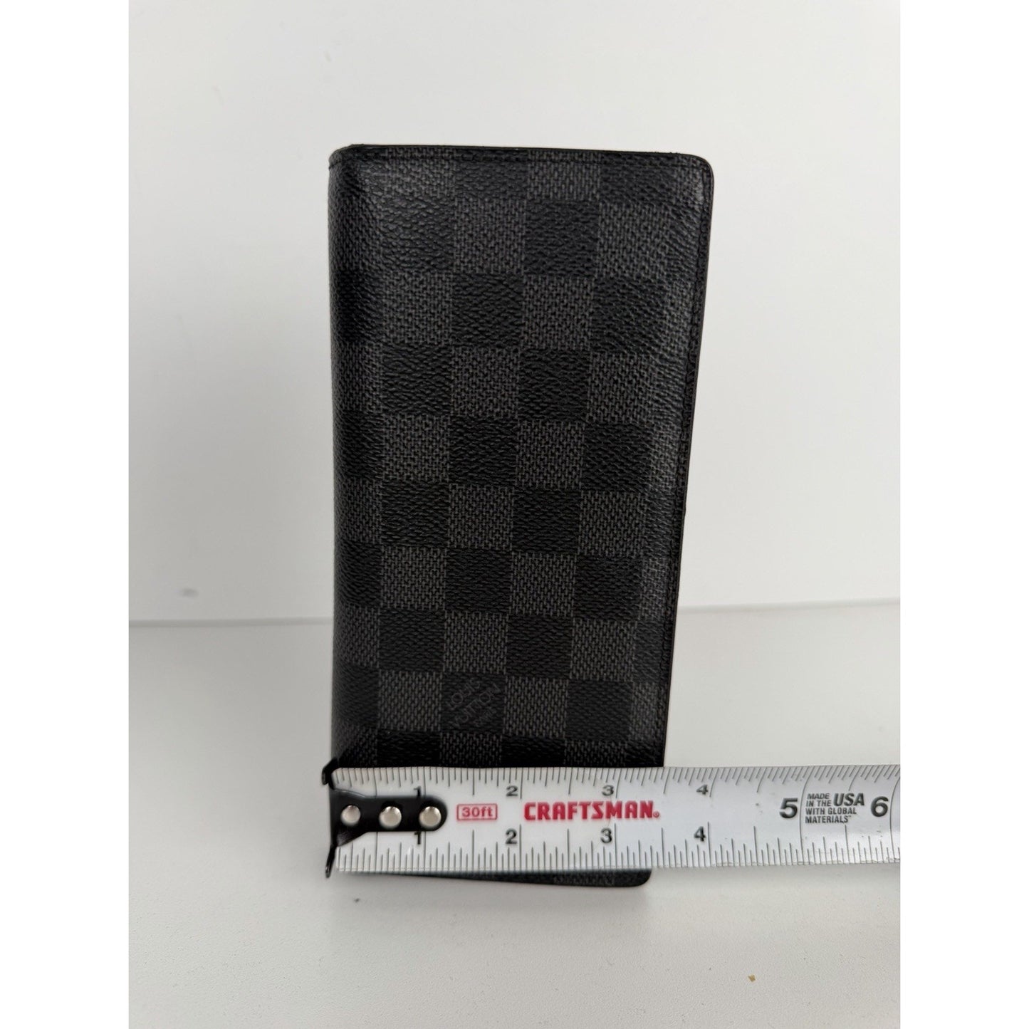 Louis Vuitton Brazza Bifold Long Wallet in Damier Graphite Coated Canvas 2014
