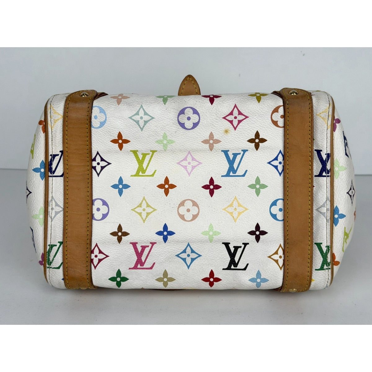 Louis Vuitton Priscilla Satchel Bag in Multicolore Monogram Coated Canvas 2008 S