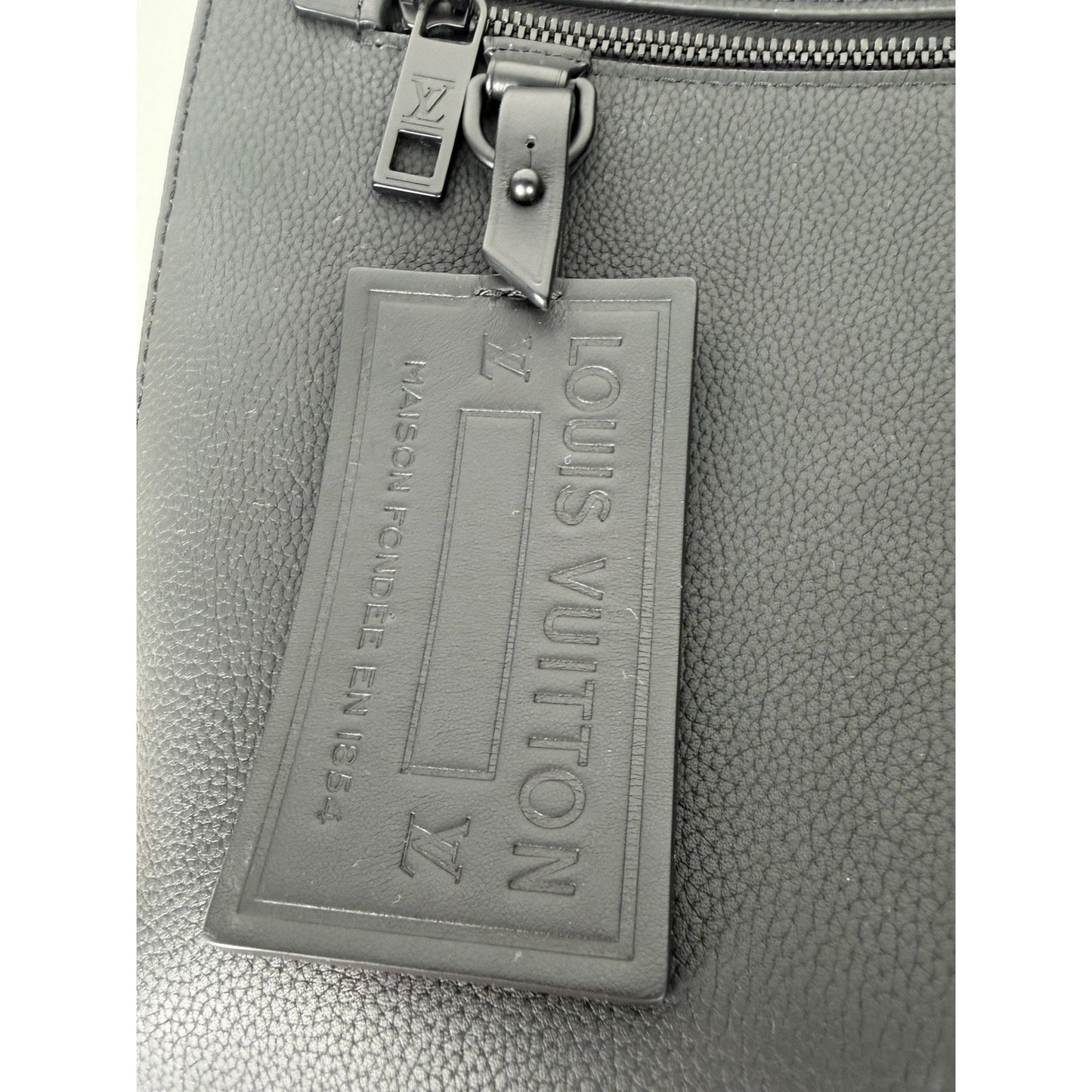 Louis Vuitton Fastline Backpack in Black Grained Calfskin Leather NFC S