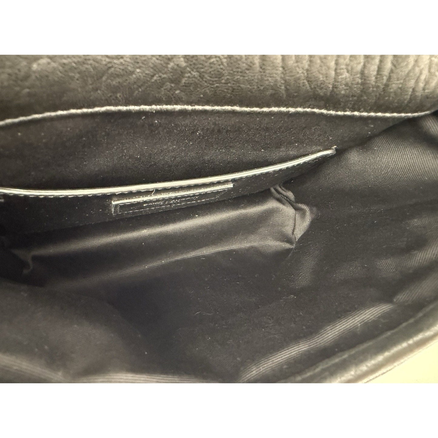 Saint Laurent Niki Messenger Bag Black with Silver Hardware B-2