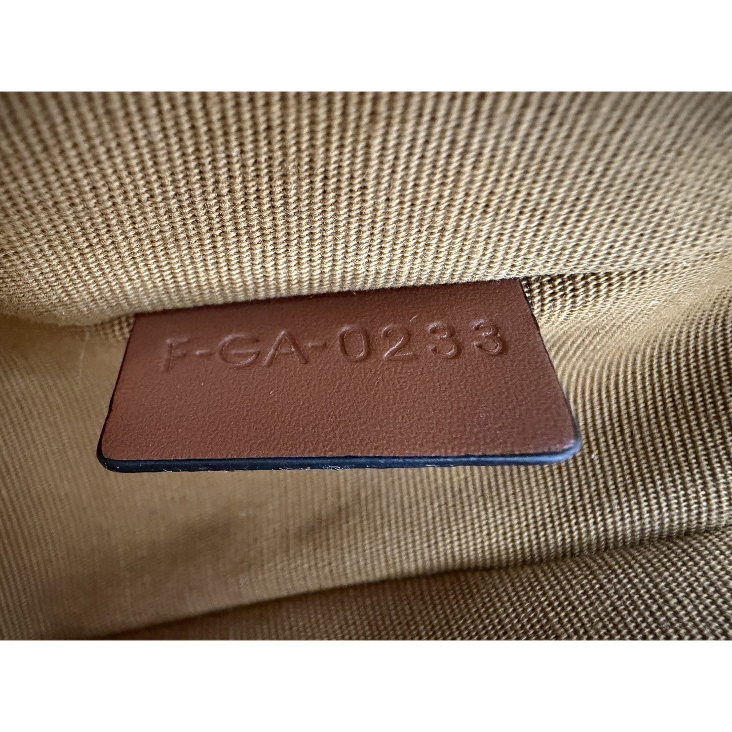 Celine Triomphe Ava Shoulder Bag Beige Coated Canvas with Brown Leather Trim S08