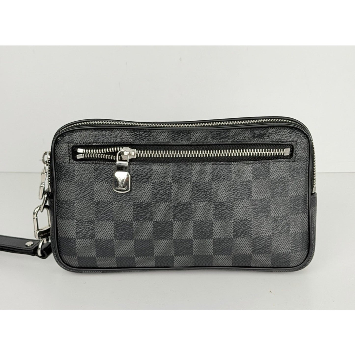 Louis Vuitton Kasai Clutch Black Canvas Damier Graphite Coated Canvas 2018 S17