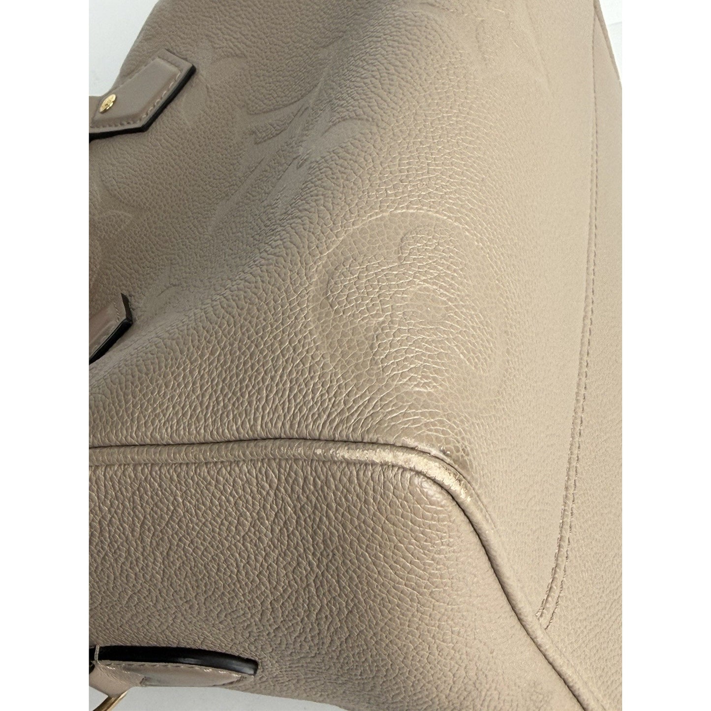 Louis Vuitton Speedy Bandouliere 25 Bag in Tourterelle Monogram Leather NFC C3