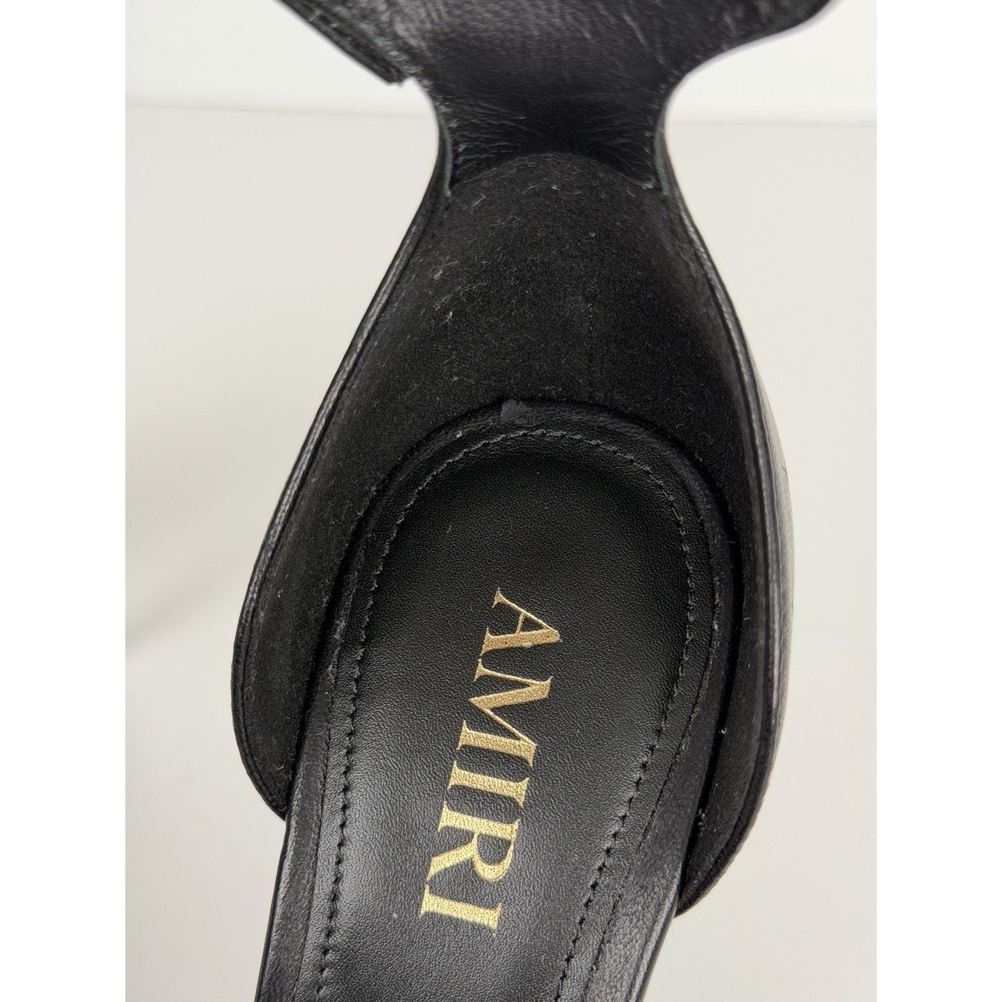 AMIRI Women's MA High Heel Sandals in Black Leather 36EU (5.5 US)