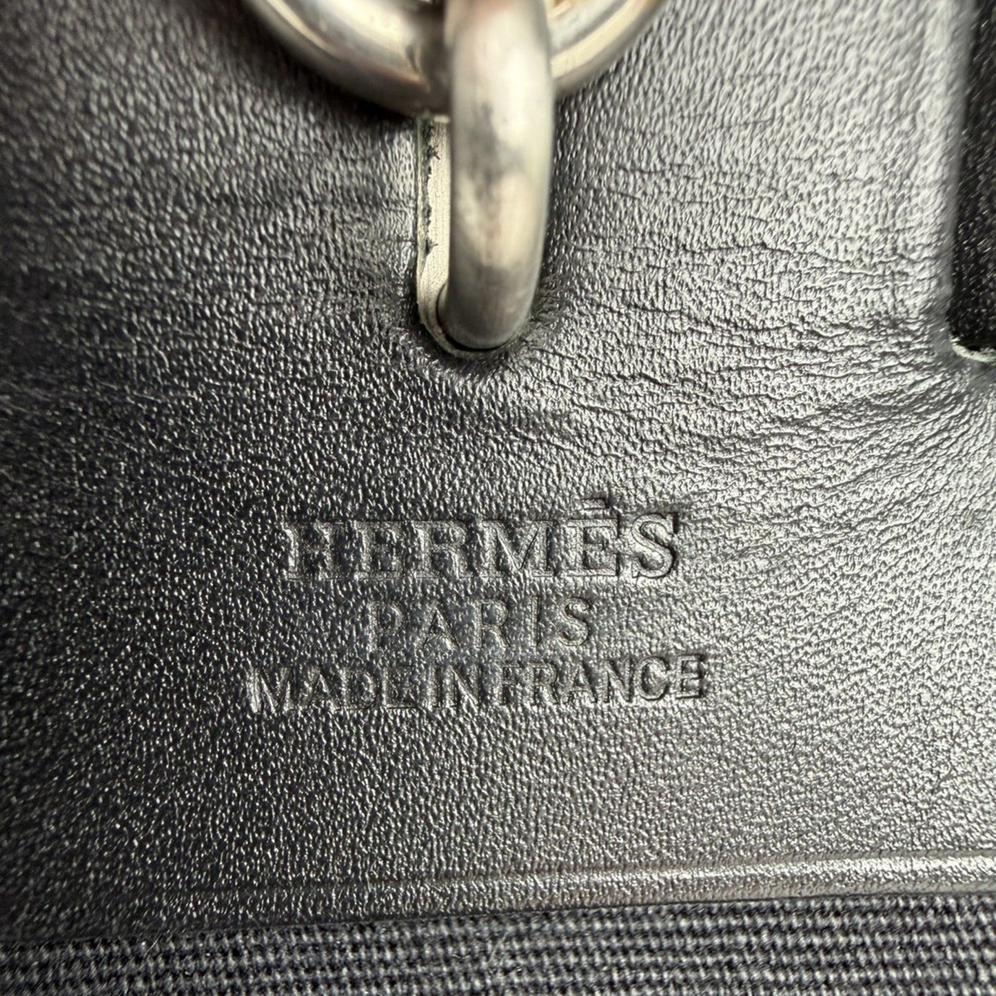 Hermes Military Toile Vache Hunter Herbag Messenger 39 in Black 2001 E2