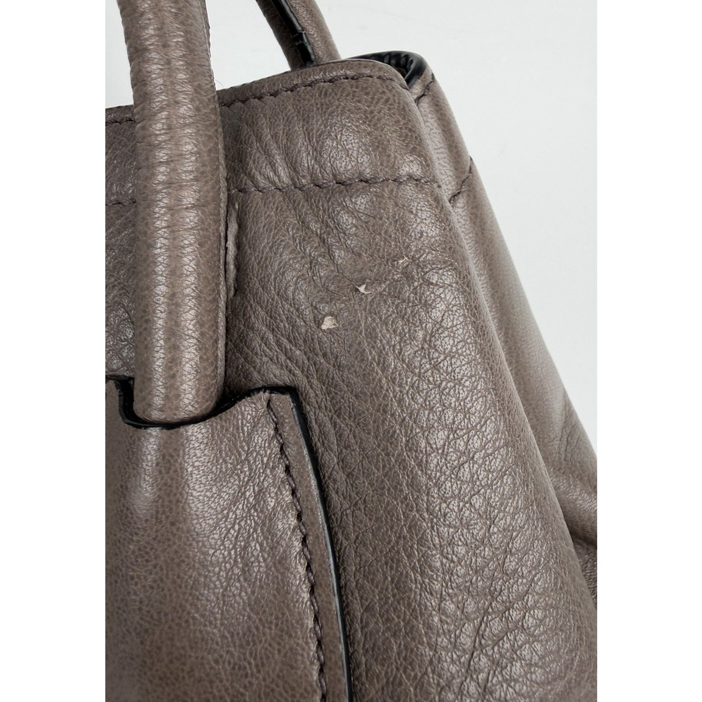 Prada Sacca 2 Manici Tote Bag in Gray Vitello Daino Leather S