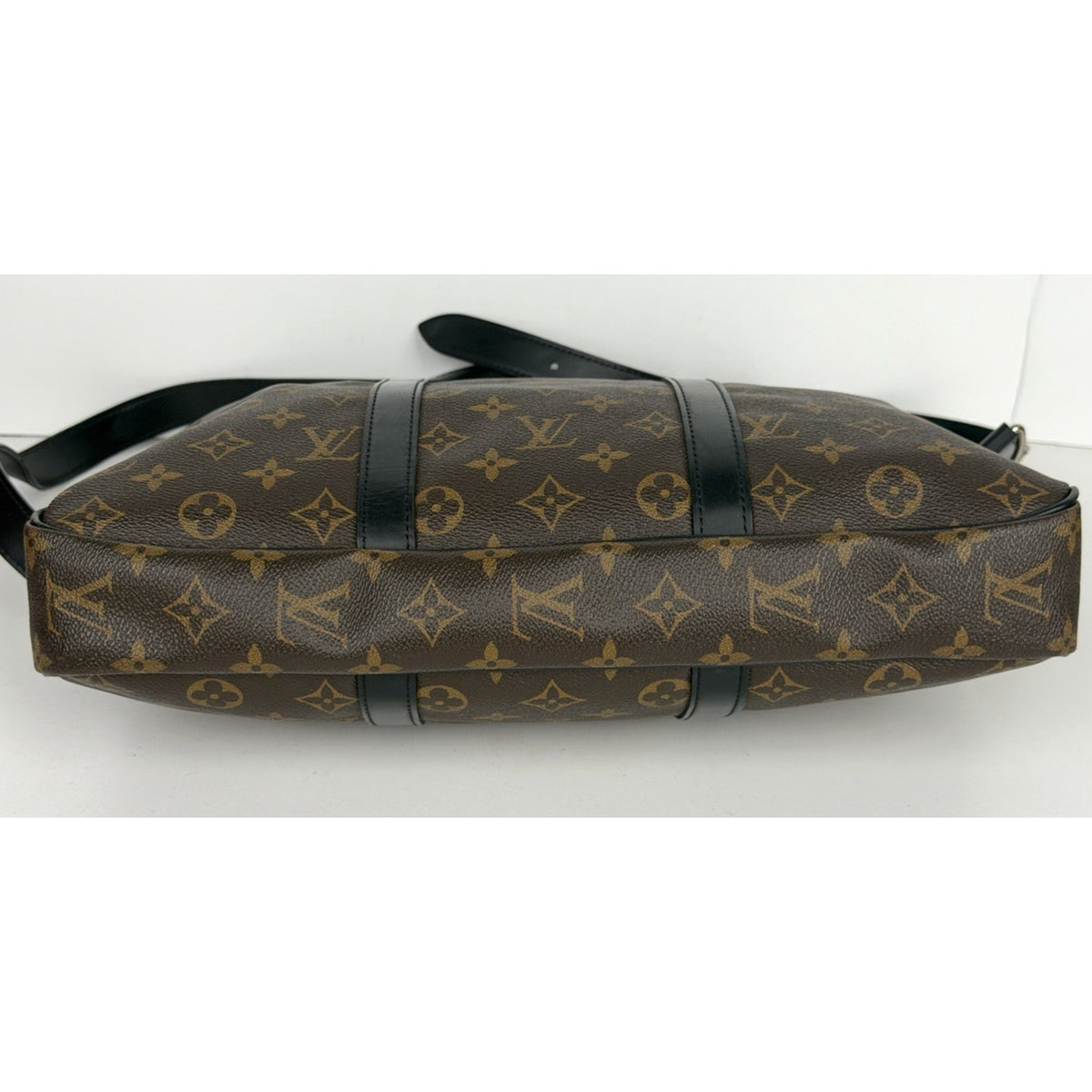 Louis Vuitton Porte-Documents Voyage Briefcase Bag PM in Brown Canvas 2017 S-19