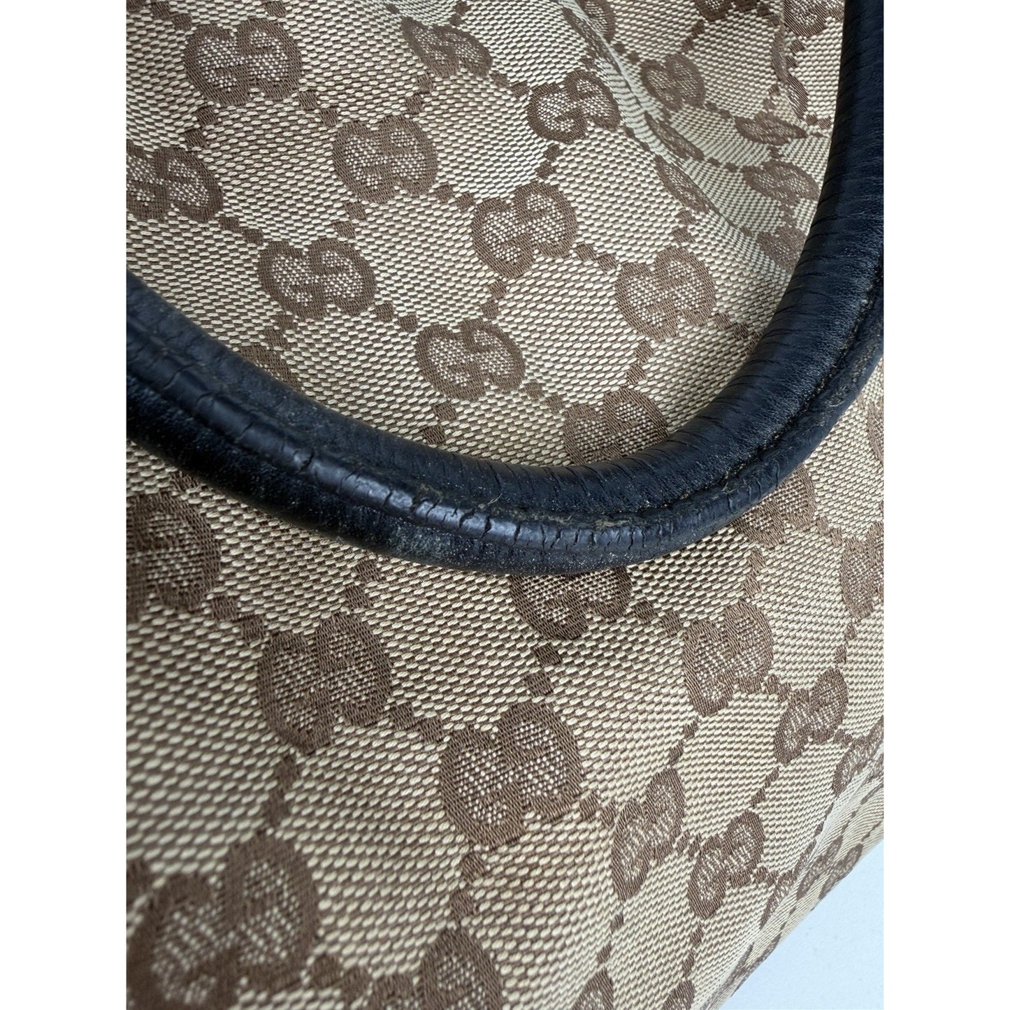 Gucci Sukey Tote Bag Large GG Beige Monogram Canvas and Leather S