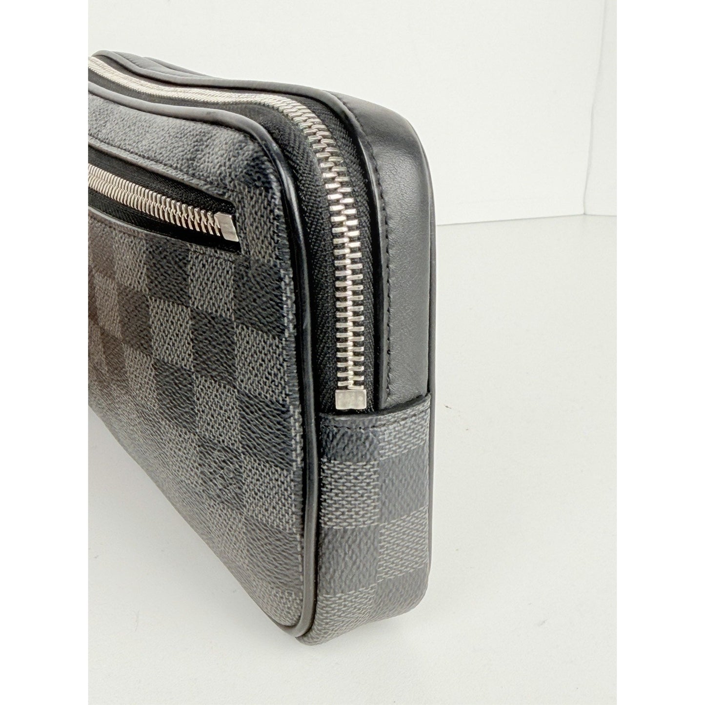 Louis Vuitton Kasai Clutch Black Canvas Damier Graphite Coated Canvas 2018 S17