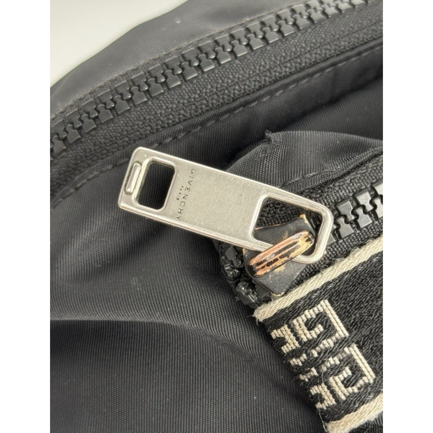 Givenchy Logo Jacquard Nylon Belt Bag in Black S06