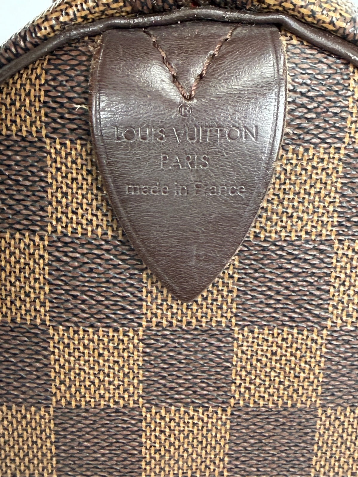 Louis Vuitton Soft Speedy 25 Handbag in Damier Ebene Coated Canvas 2008 YS-07