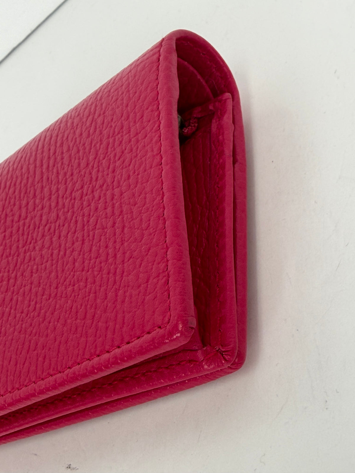 Gucci Butterfly Card Holder Wallet in Fuchsia Leather YK-3
